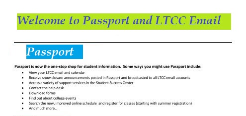 Ltcc passport