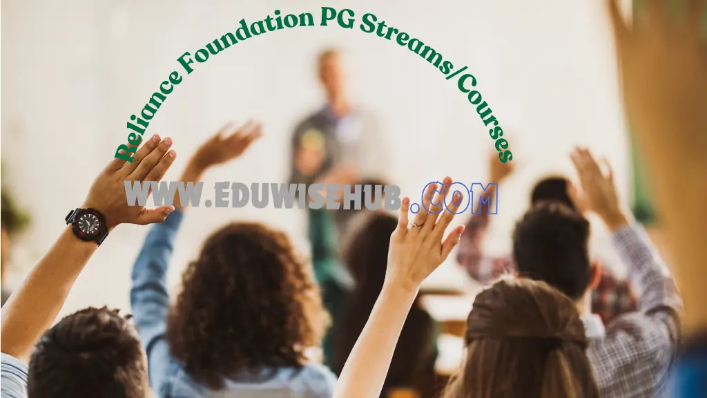 Reliance Foundation PG Streams/Courses